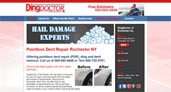 Desktop Screenshot of dingdoctorofrochester.com