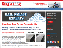 Tablet Screenshot of dingdoctorofrochester.com